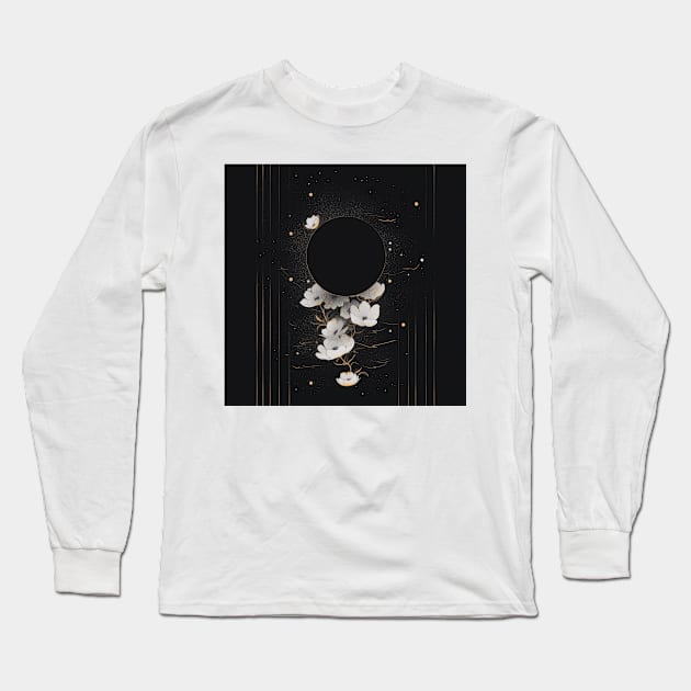 Galaxy Flowers Long Sleeve T-Shirt by Sheptylevskyi